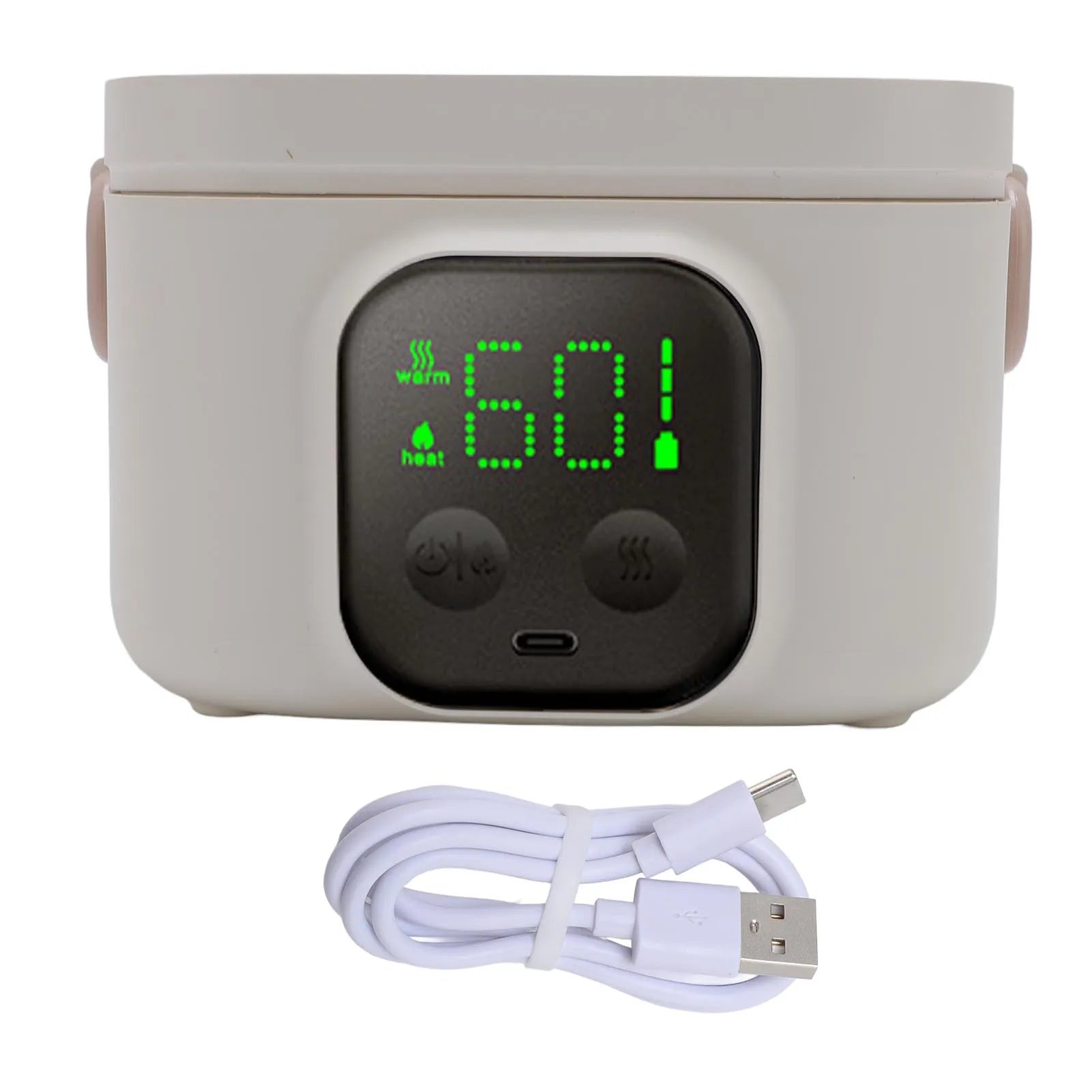 Electric Lunch Box Food Warmer Rechargeable 500ml Insulation Mode