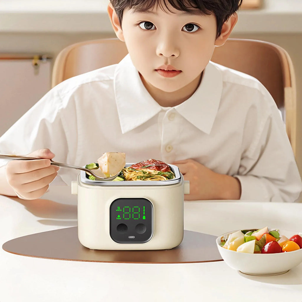Electric Lunch Box Food Warmer Rechargeable 500ml Insulation Mode