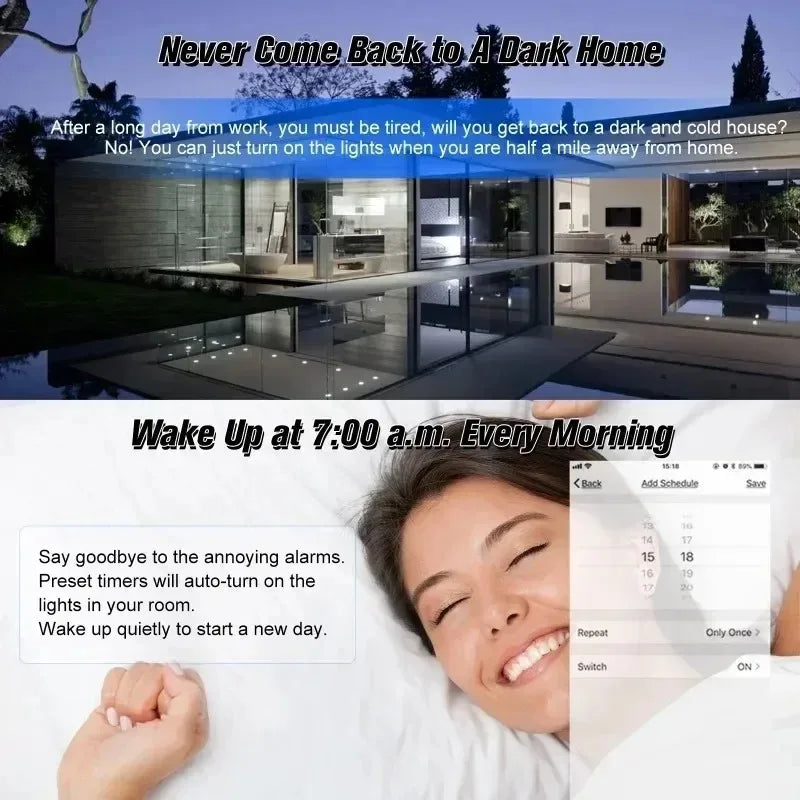 Tuya WIiFi BL E27 Socket Smart Lamp Holder Base Light Bulbs Adapter