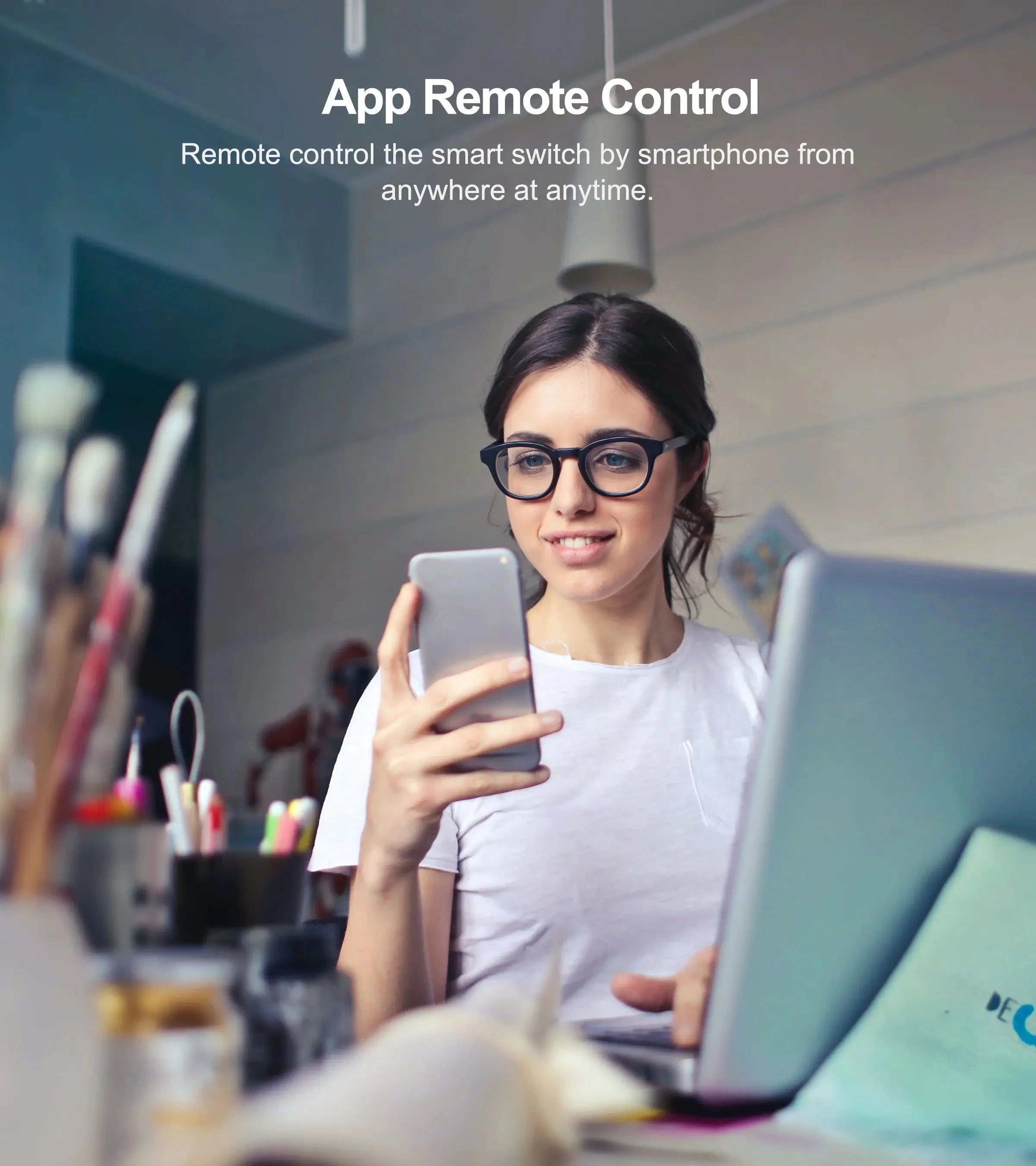 Tuya US WiFi Smart Wall Switch RF433 1/2/3 Gang No Neutral Wire Touch