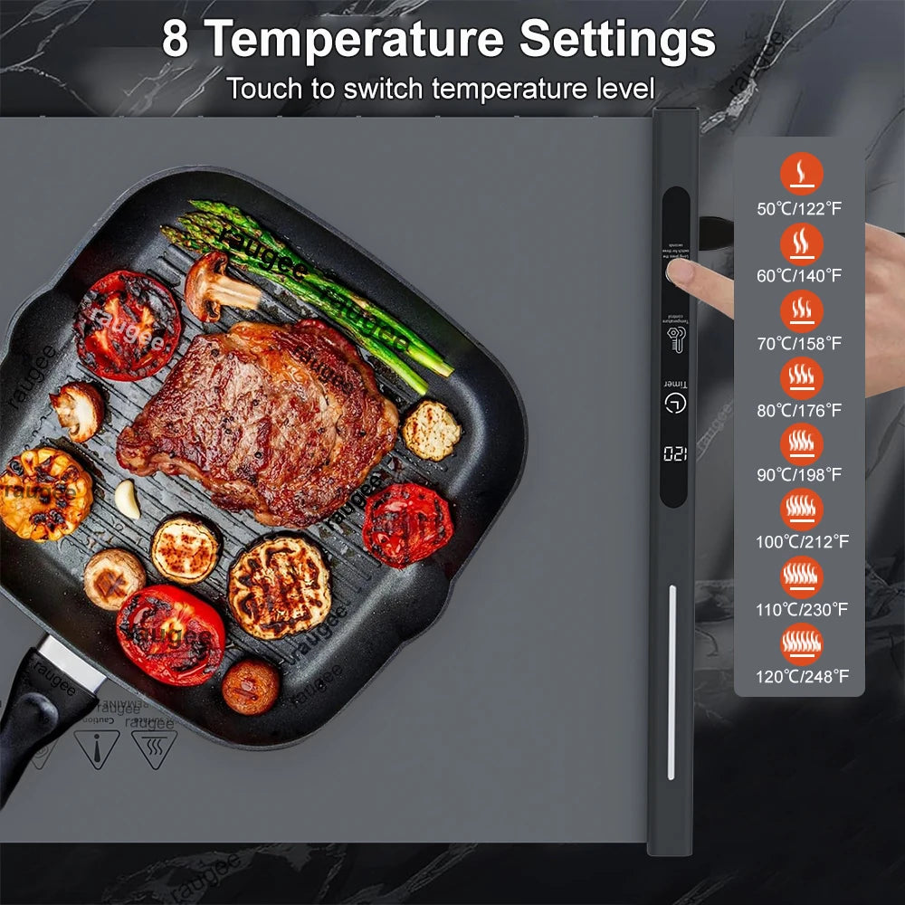 Electric Food Warmer Plate Foldable Warming Tray Plate Warmer Mat Food