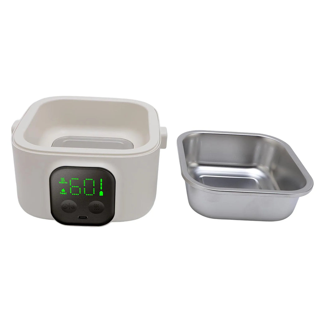 Electric Lunch Box Food Warmer Rechargeable 500ml Insulation Mode