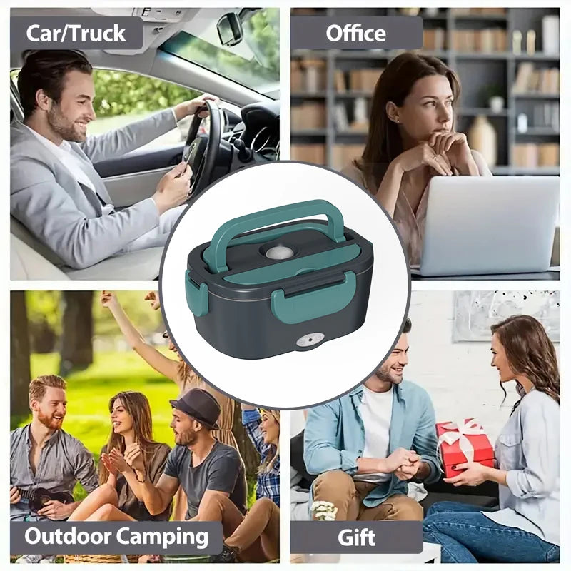 Electric Lunch Box Portable Meal Tray Preservation Food Heating Dinner