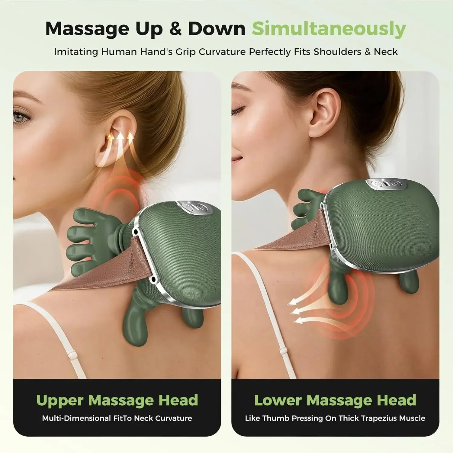 Neck Shoulder Massager Finger Pressure Shiatsu Neck Back and Shoulder